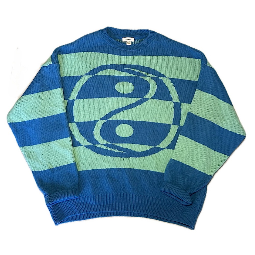 Topshop, Small, Striped, Crew Neck , Oversized Sweater